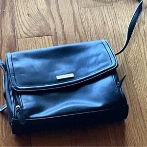 Black Leather Crossbody Bag